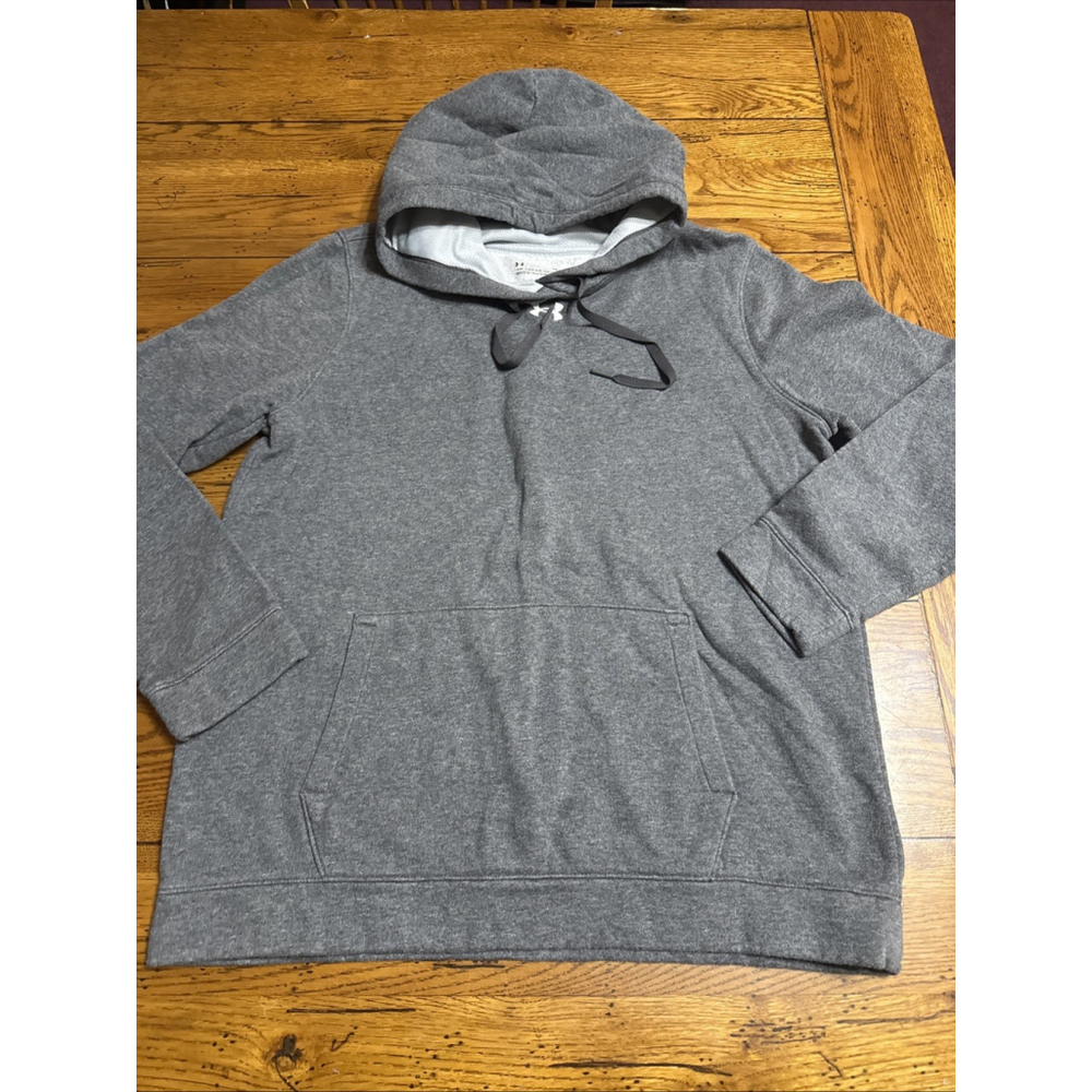 WOMEN UNDER ARMOUR LOOSE LARGE HUSTLE BRUSHED FLEECE LINED HOODIE! U17
